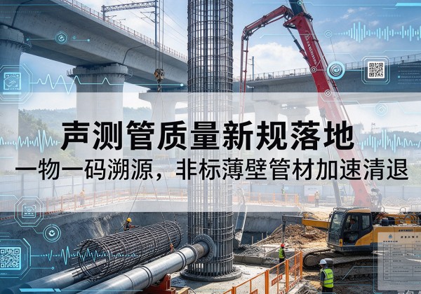 调兵山声测管质量新规落地，一物一码溯源，非标薄壁管材加速清退